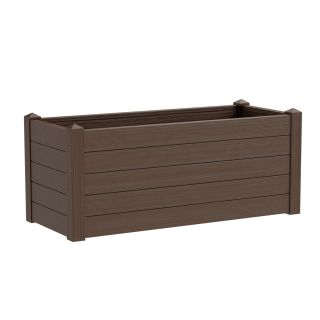 Vaso rettangolare in resina TRAMA 100X42 H40 - TERAPLAST