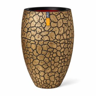 Vaso tondo da interno esterno in materiale riciclato ELEGANT DELUXE Ø56 H85